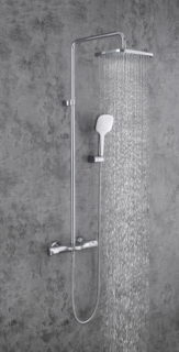 Душевая стойка Milleau Double H MLHi223PDD-GM хром